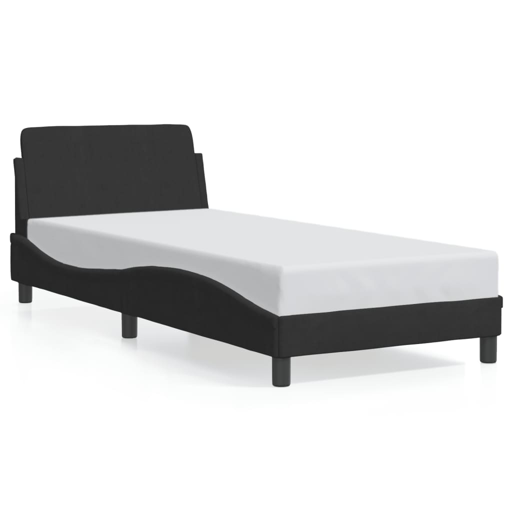 8721012266322_a_en_hd_1 vidaXL Bed Frame with Headboard "Dover" Black 90x190 cm Velvet - Image 2