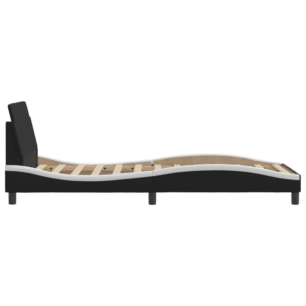 8721012266414_g_en_hd_3 vidaXL Bed Frame "Dover" Black&White 90x190 cm Faux Leather - Image 5