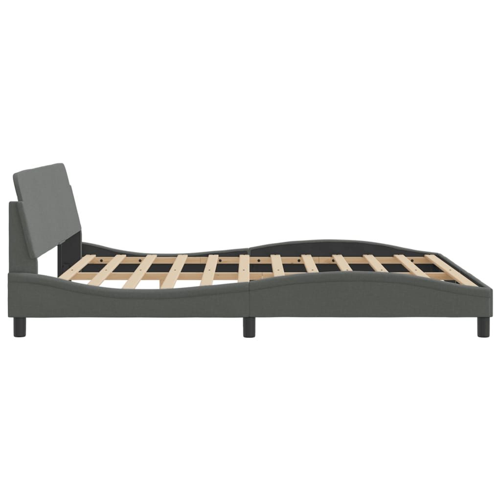 8721012267640_g_en_hd_3 vidaXL Bed Frame "Dover" Dark Grey 180x200 cm King Fabric - Image 5