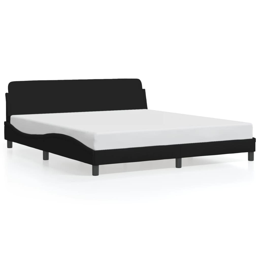 8721012267657_a_en_hd_1 vidaXL Bed Frame "Dover" Black 180x200 cm King Fabric - Image 2