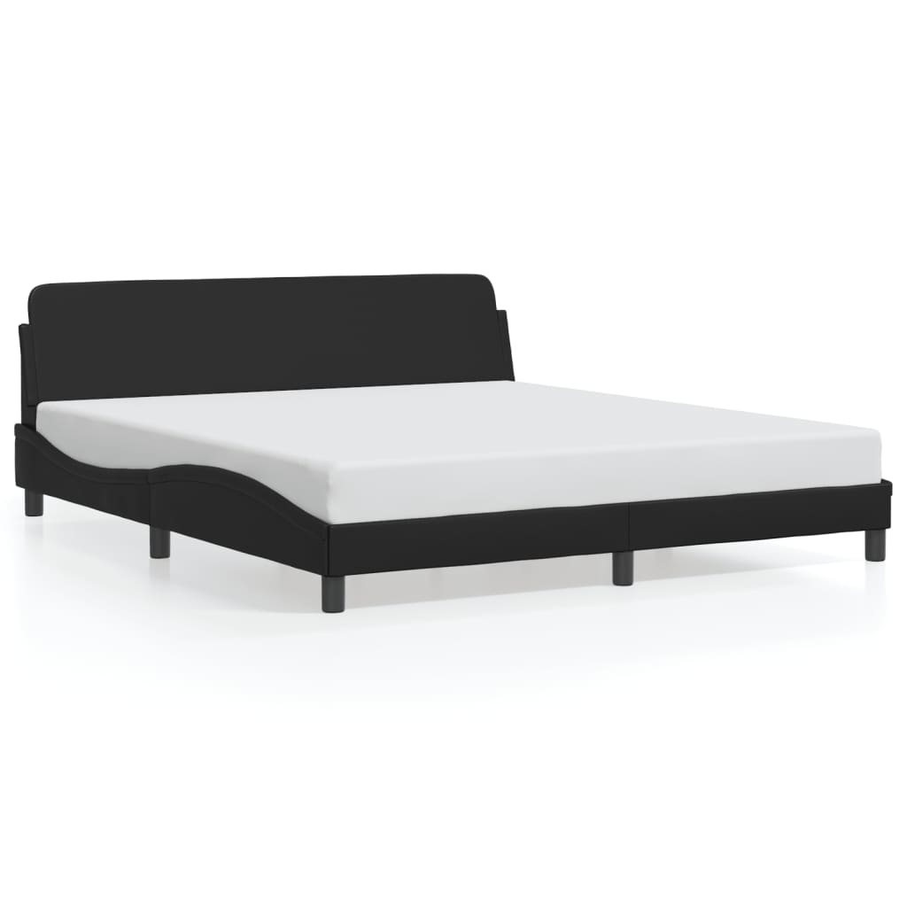 8721012267763_a_en_hd_1 vidaXL Bed Frame "Dover" Black 180x200 cm King Faux Leather - Image 2