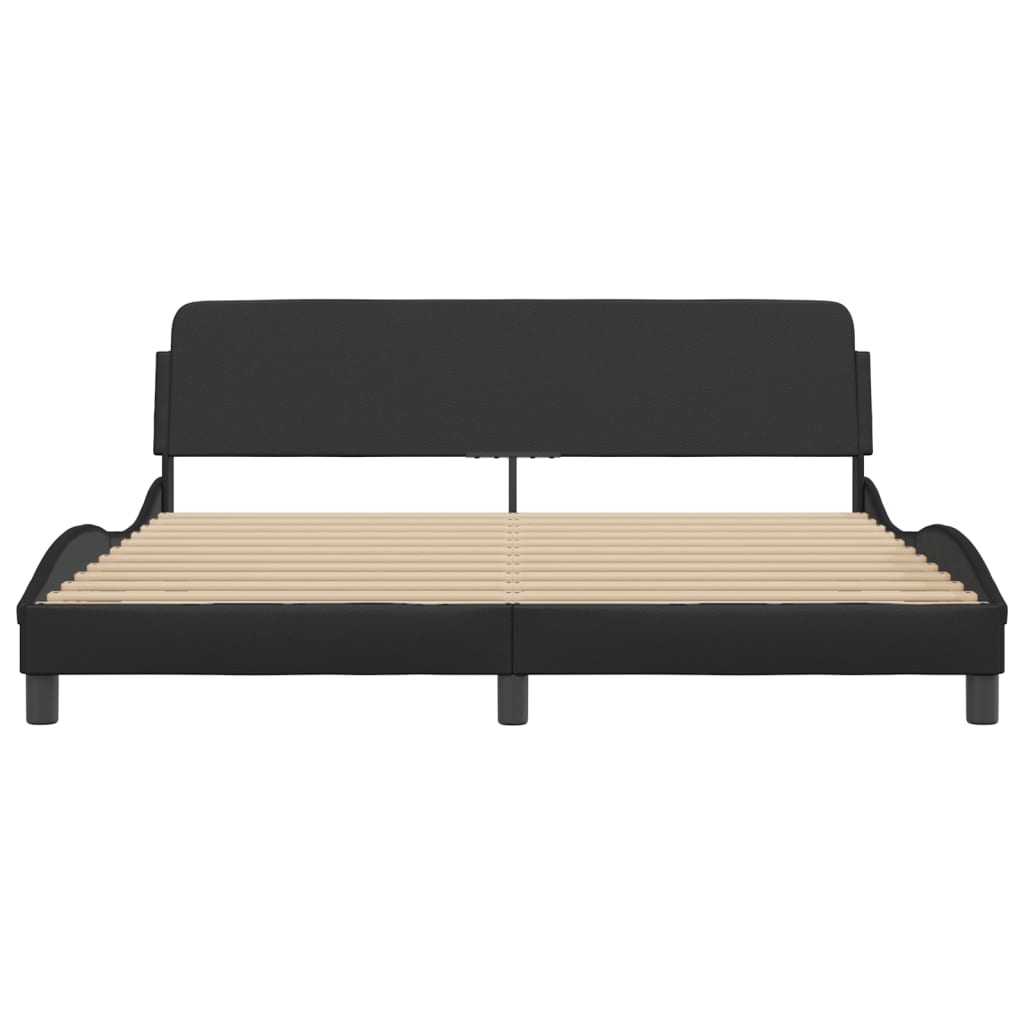 8721012267763_g_en_hd_2 vidaXL Bed Frame "Dover" Black 180x200 cm King Faux Leather - Image 4