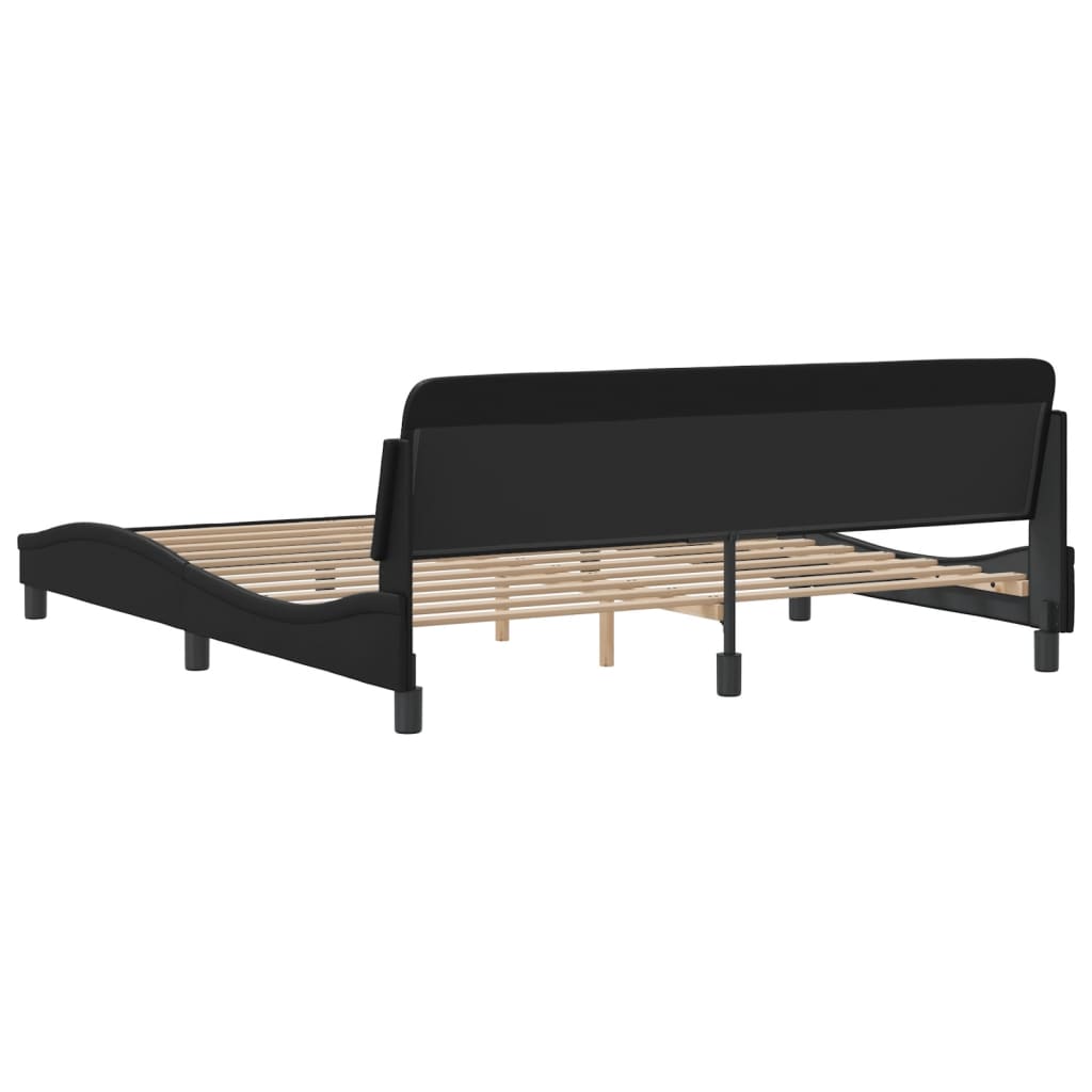 8721012267763_g_en_hd_4 vidaXL Bed Frame "Dover" Black 180x200 cm King Faux Leather - Image 6