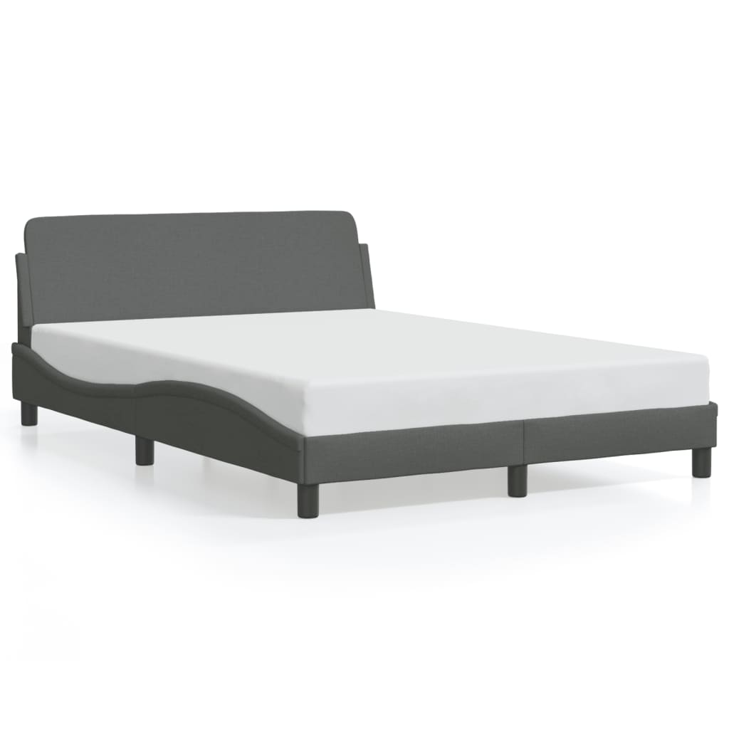 8721012268180_a_en_hd_1 vidaXL Bed Frame "Dover" Dark Grey 137x190 cm Double Fabric - Image 2