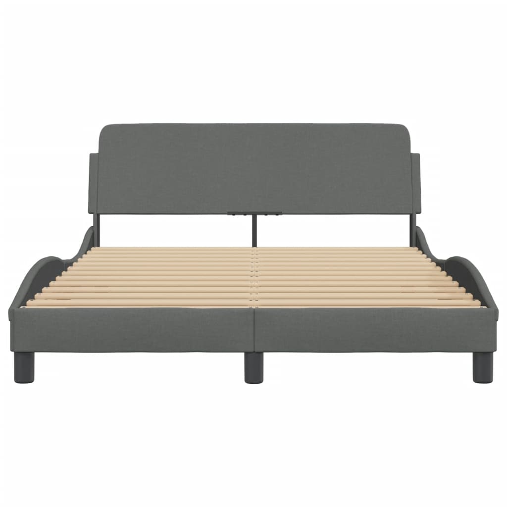 8721012268180_g_en_hd_2 vidaXL Bed Frame "Dover" Dark Grey 137x190 cm Double Fabric - Image 4
