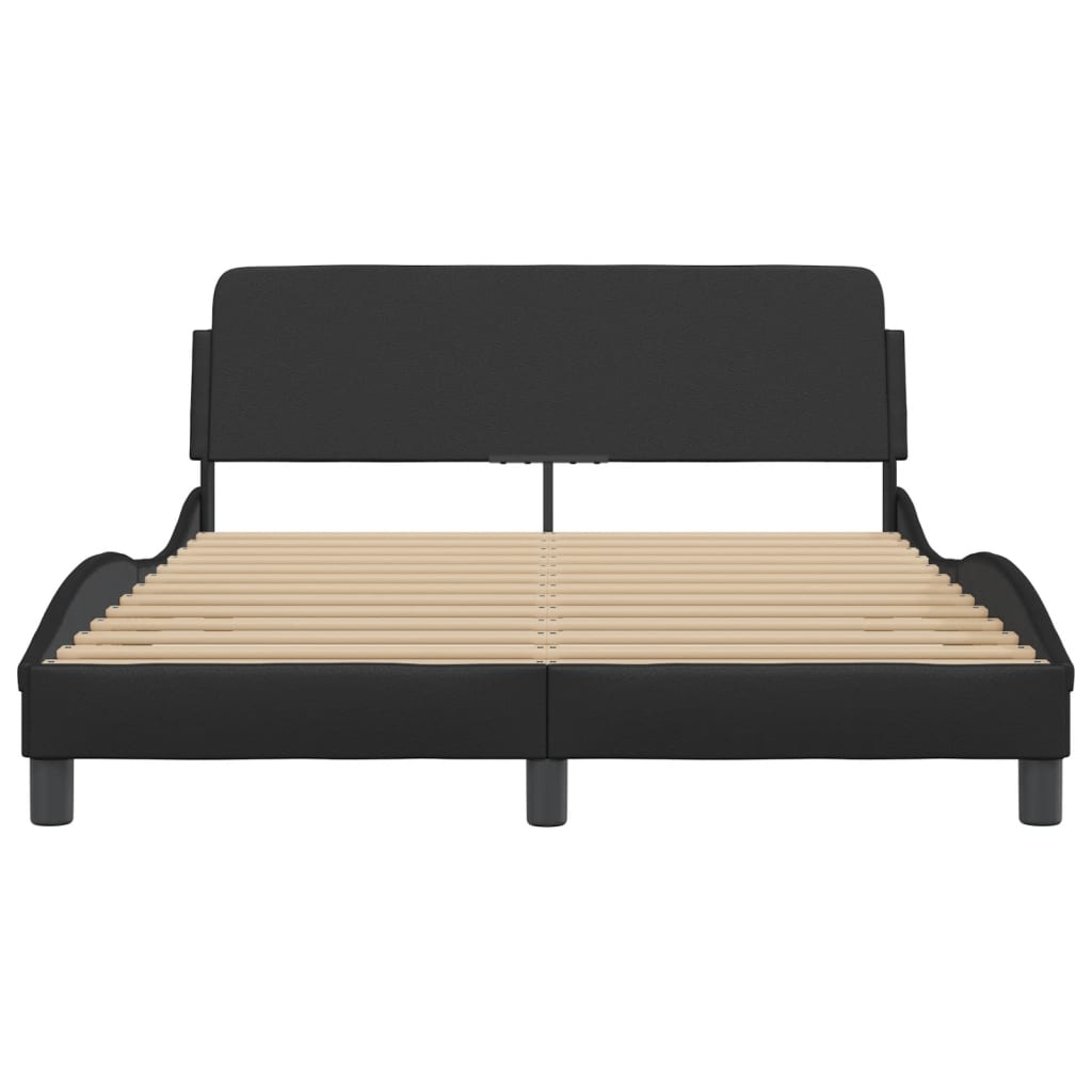 8721012268234_g_en_hd_2 vidaXL Bed Frame "Dover" Black 137x190 cm Double Faux Leather - Image 4