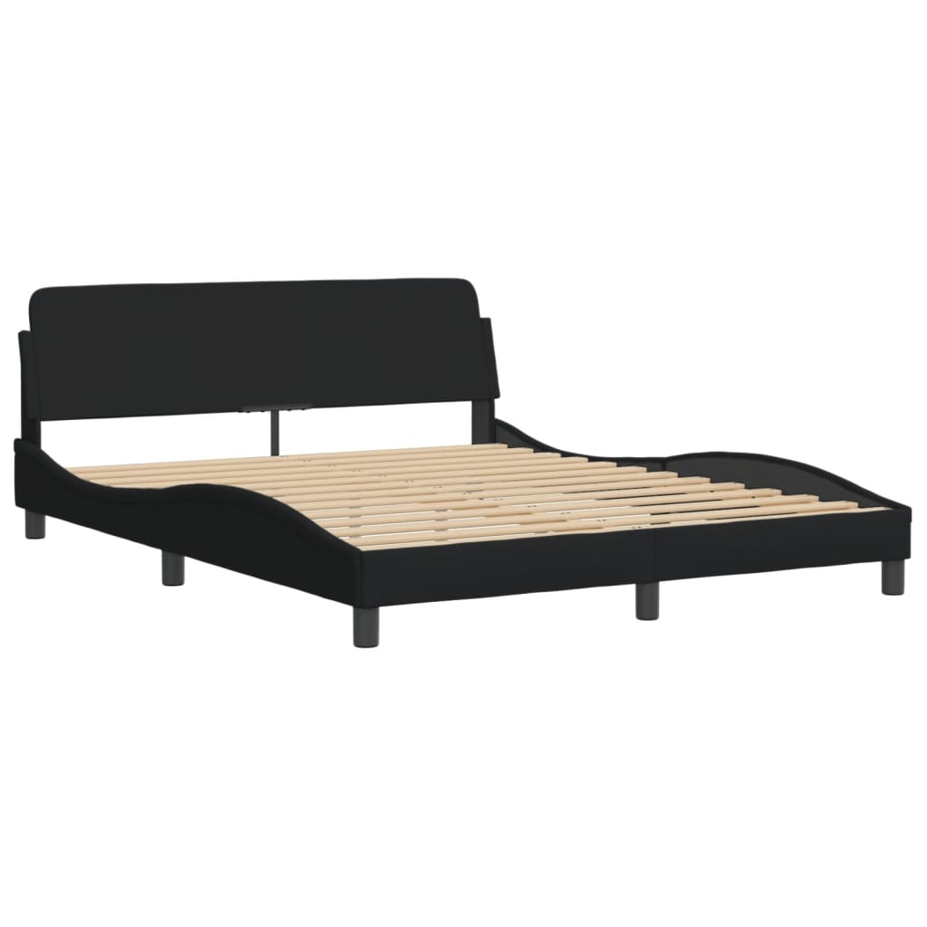 8721012268289_g_en_hd_1 vidaXL Bed Frame "Dover" Black 152x203 cm Queen Fabric - Image 3