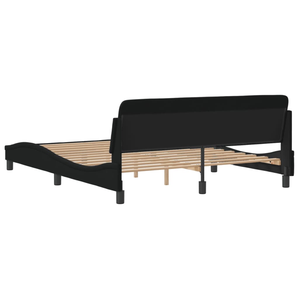 8721012268289_g_en_hd_4 vidaXL Bed Frame "Dover" Black 152x203 cm Queen Fabric - Image 6
