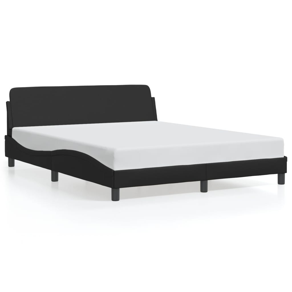 8721012268326_a_en_hd_1 vidaXL Bed Frame "Dover" Black 152x203 cm Queen Faux Leather - Image 2