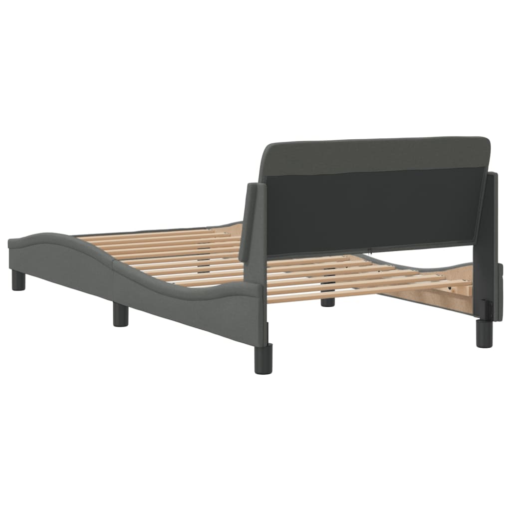 8721012268494_g_en_hd_4 vidaXL Bed Frame "Dover" Dark Grey 107x203 cm King Single Fabric - Image 6