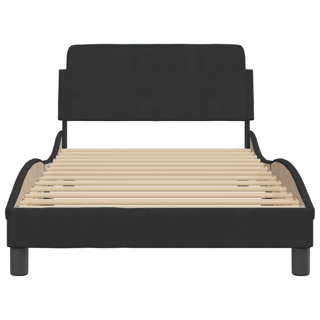 8721012268524_g_en_hd_2 vidaXL Bed Frame "Dover" Black 107x203 cm King Single Velvet - Image 4