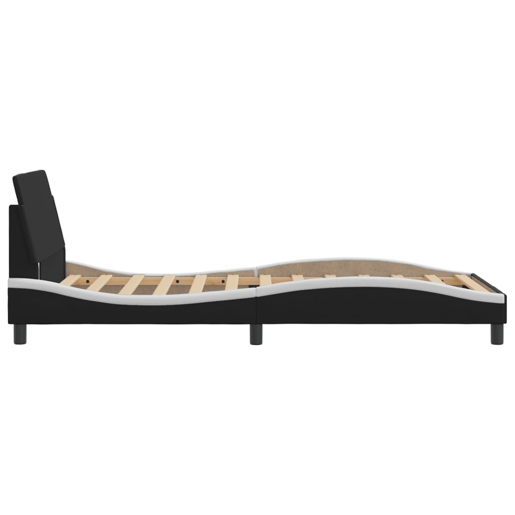 8721012268548_g_en_hd_3 vidaXL Bed Frame "Dover" Black and White 107x203 cm King Single Faux Leather - Image 5