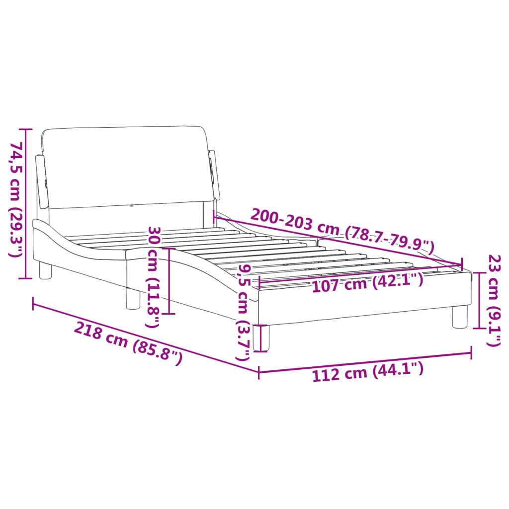8721012268548_g_en_hd_8 vidaXL Bed Frame "Dover" Black and White 107x203 cm King Single Faux Leather - Image 10