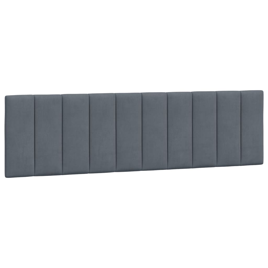 8721012270367_a_en_hd_1 vidaXL Headboard Cushion "Hanko" Dark Grey 180 cm Velvet - Image 2