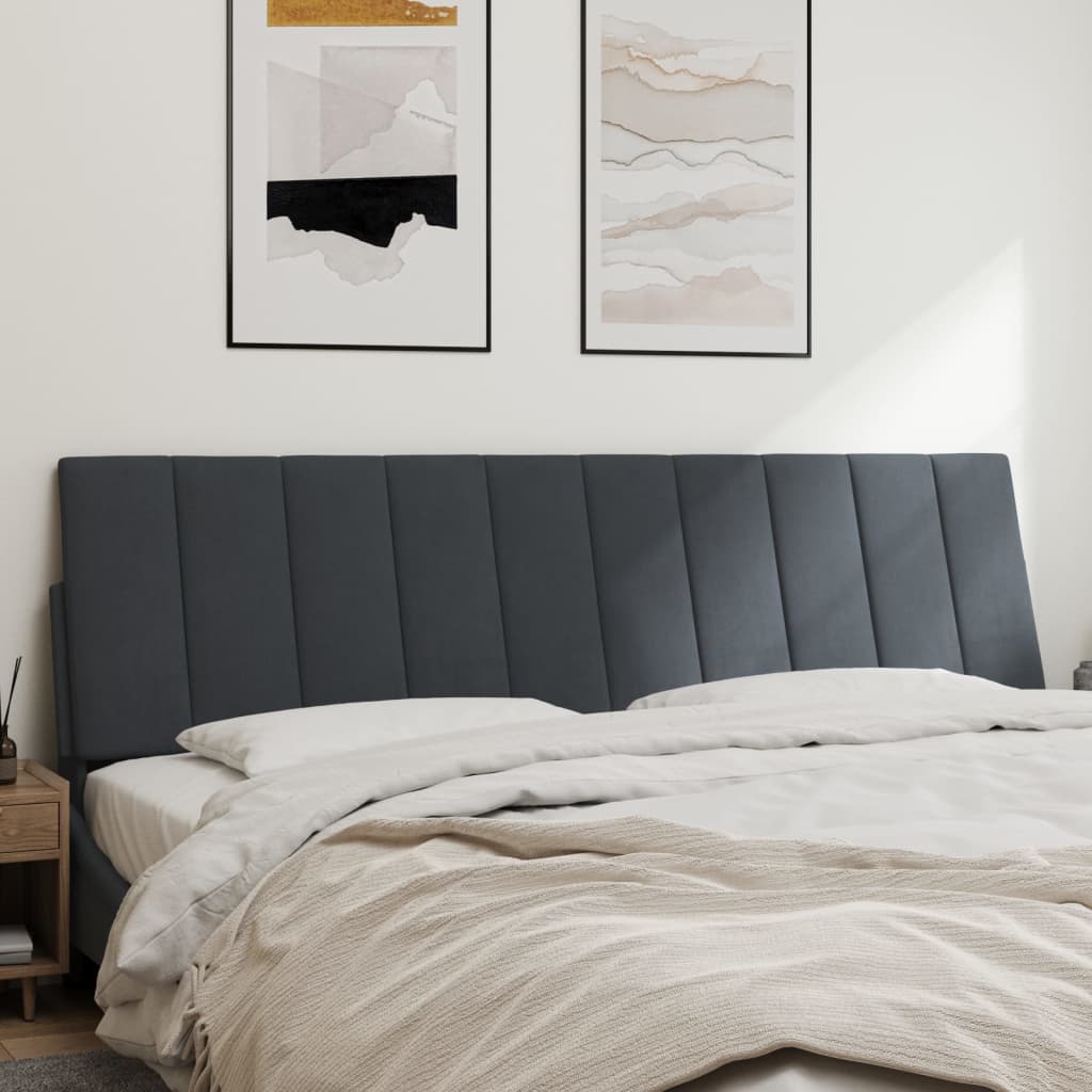 8721012270367_g_en_hd_1 vidaXL Headboard Cushion "Hanko" Dark Grey 180 cm Velvet - Image 3