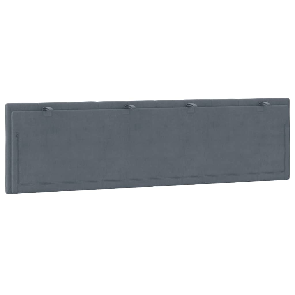 8721012270367_g_en_hd_5 vidaXL Headboard Cushion "Hanko" Dark Grey 180 cm Velvet - Image 7