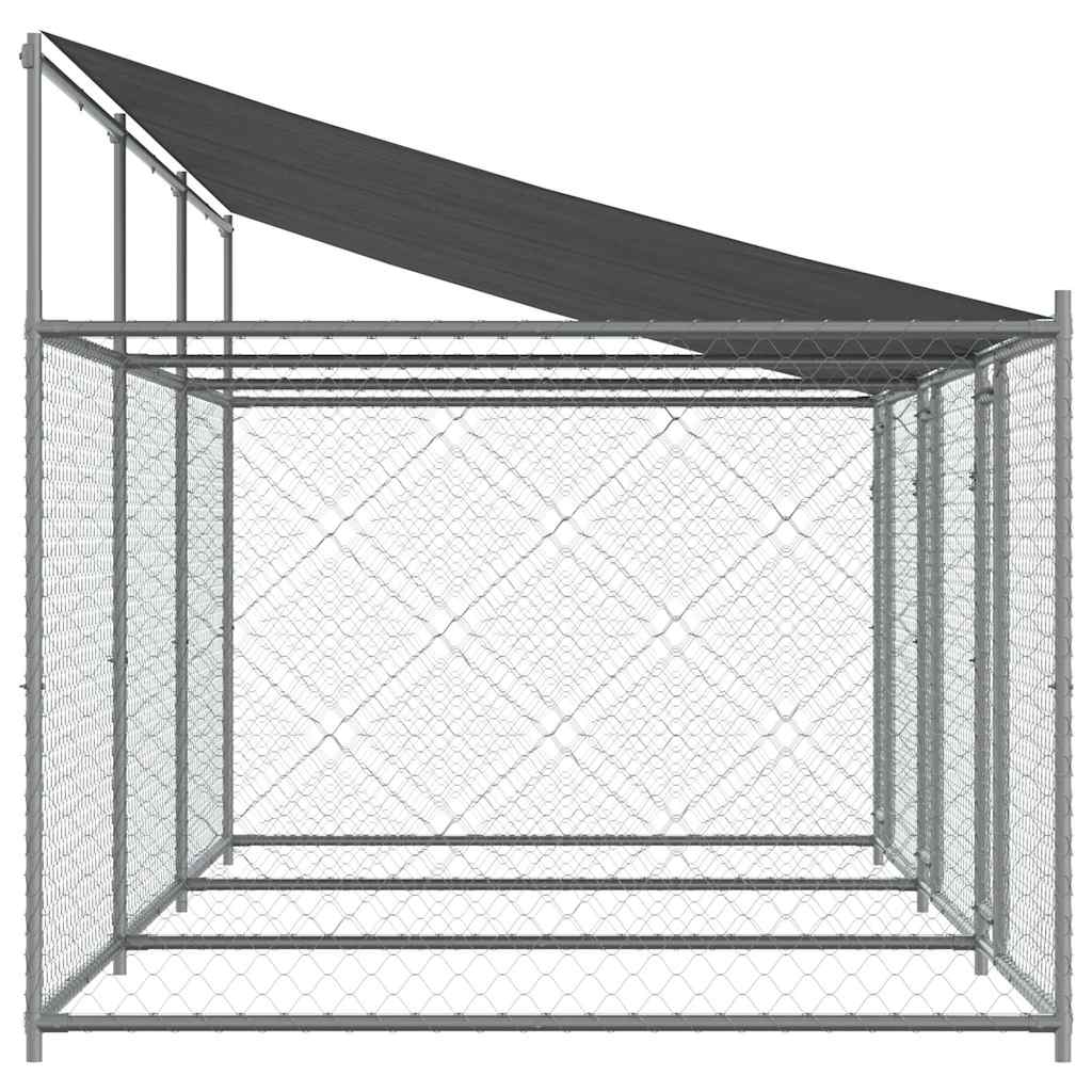 8721012272996_g_en_hd_3 vidaXL Dog Cage with Roof and Doors Grey 6x2x2 m Galvanised Steel - Image 5