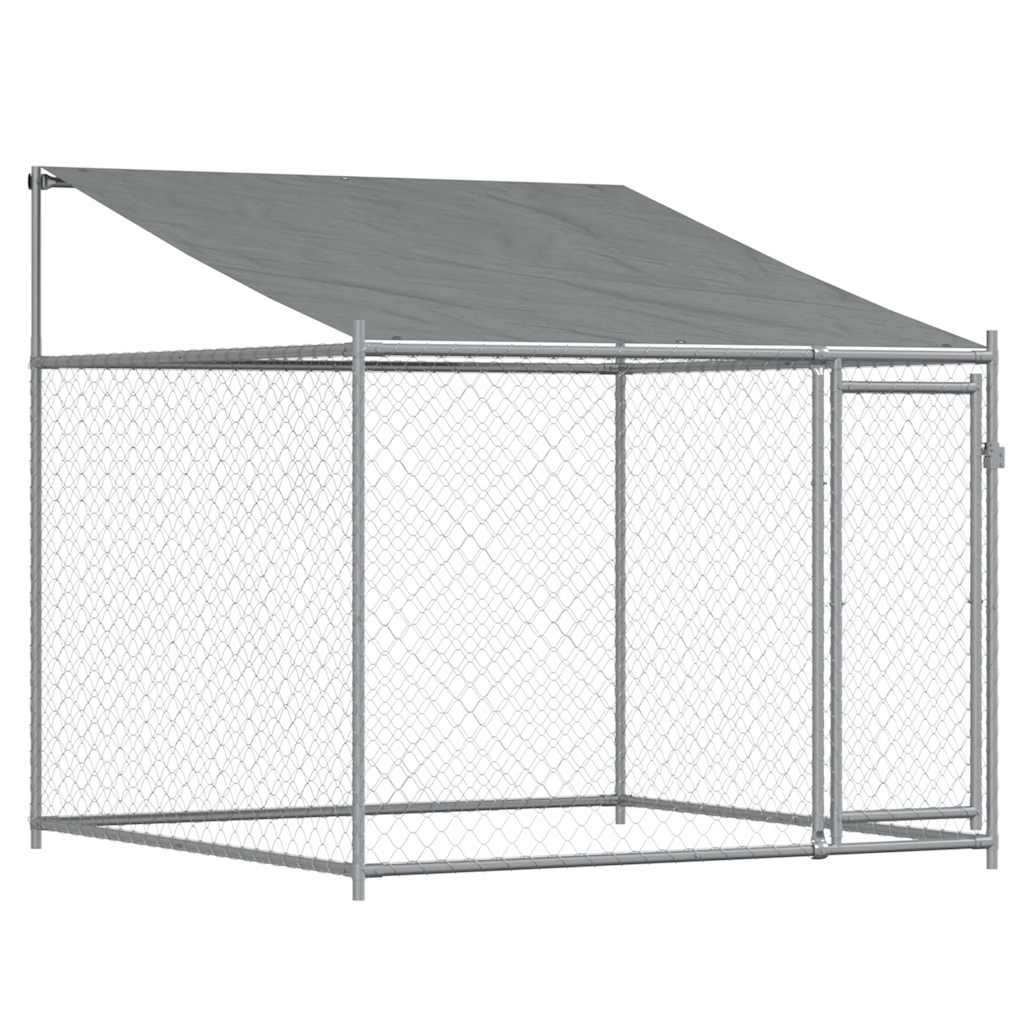 8721012272996_g_en_hd_5 vidaXL Dog Cage with Roof and Doors Grey 6x2x2 m Galvanised Steel - Image 7