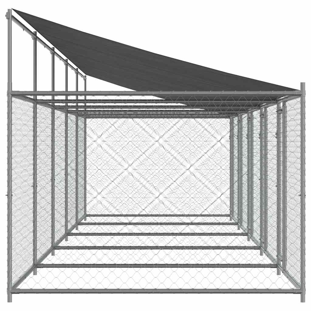 8721012273016_g_en_hd_3 vidaXL Dog Cage with Roof and Doors Grey 10x2x2 m Galvanised Steel - Image 5