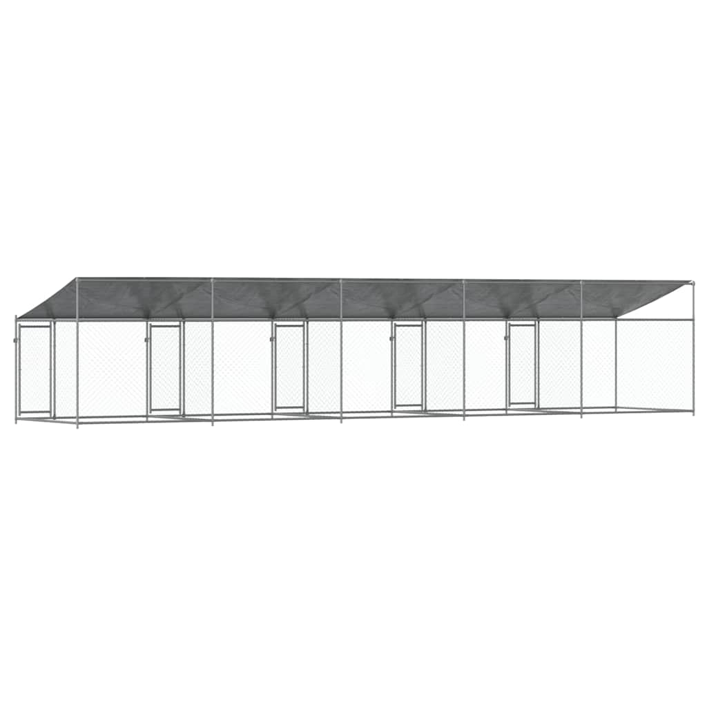 8721012273016_g_en_hd_4 vidaXL Dog Cage with Roof and Doors Grey 10x2x2 m Galvanised Steel - Image 6