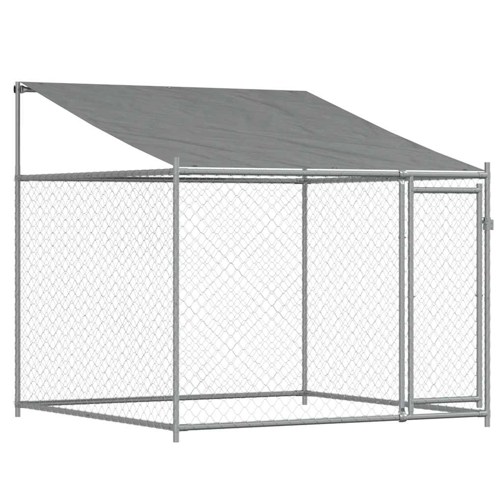8721012273016_g_en_hd_5 vidaXL Dog Cage with Roof and Doors Grey 10x2x2 m Galvanised Steel - Image 7