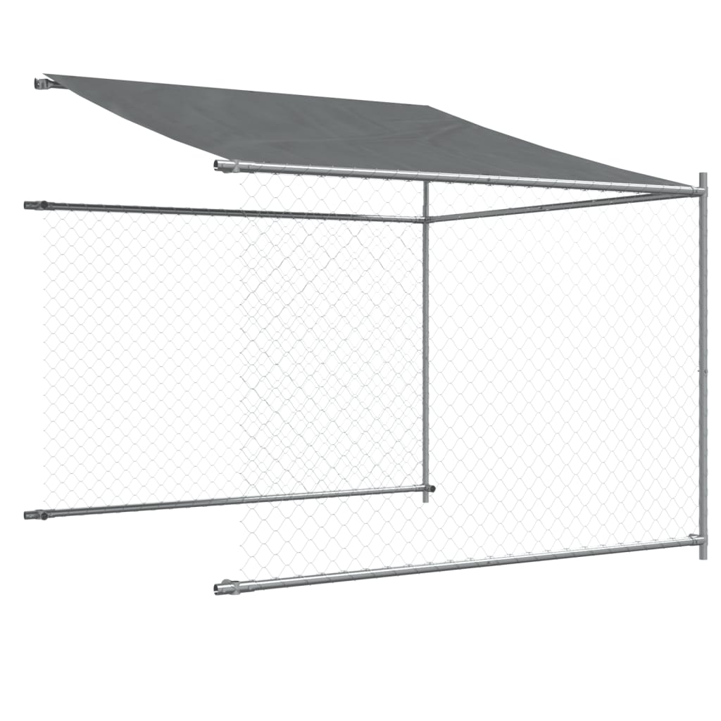 8721012273030_g_en_hd_6 vidaXL Dog Cage with Roof and Door Grey 4x2x2 m Galvanised Steel - Image 8