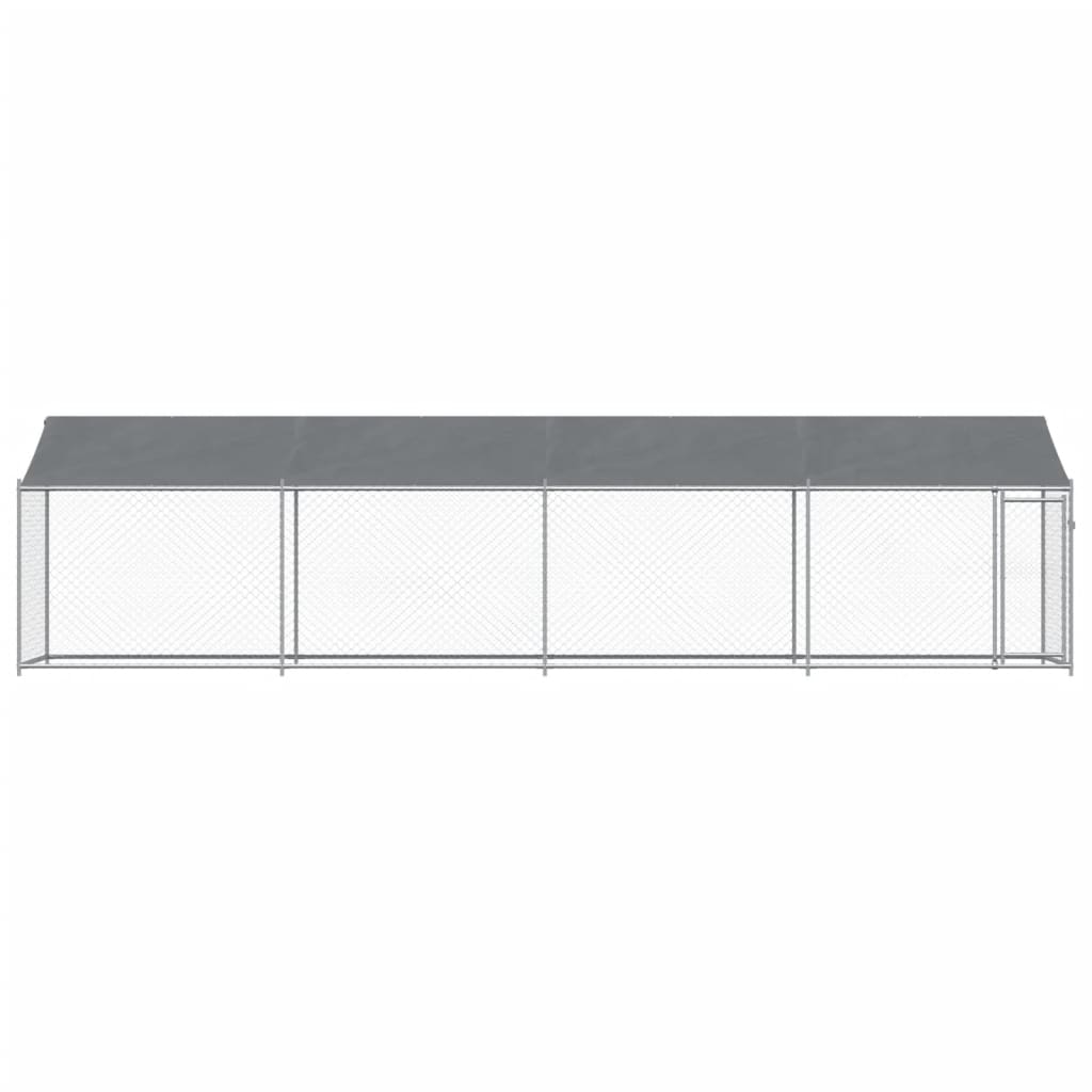 8721012273054_g_en_hd_2 vidaXL Dog Cage with Roof and Door Grey 8x2x2 m Galvanised Steel - Image 4
