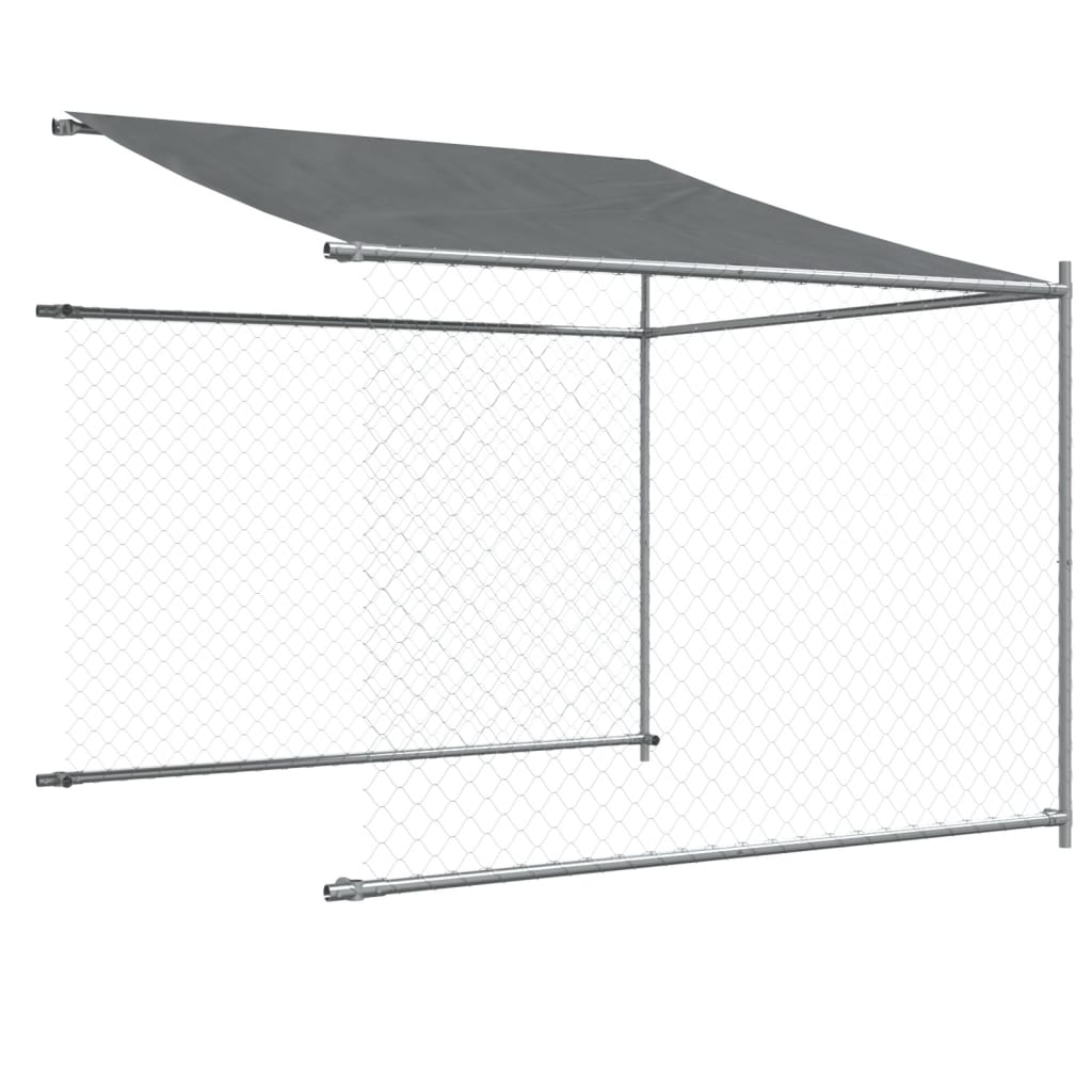 8721012273054_g_en_hd_6 vidaXL Dog Cage with Roof and Door Grey 8x2x2 m Galvanised Steel - Image 8