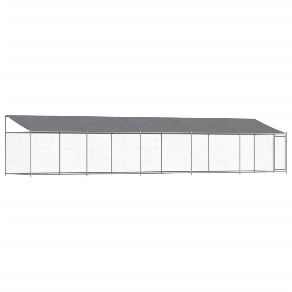 8721012273061_a_en_hd_1 vidaXL Dog Cage with Roof and Door Grey 10x2x2 m Galvanised Steel - Image 2