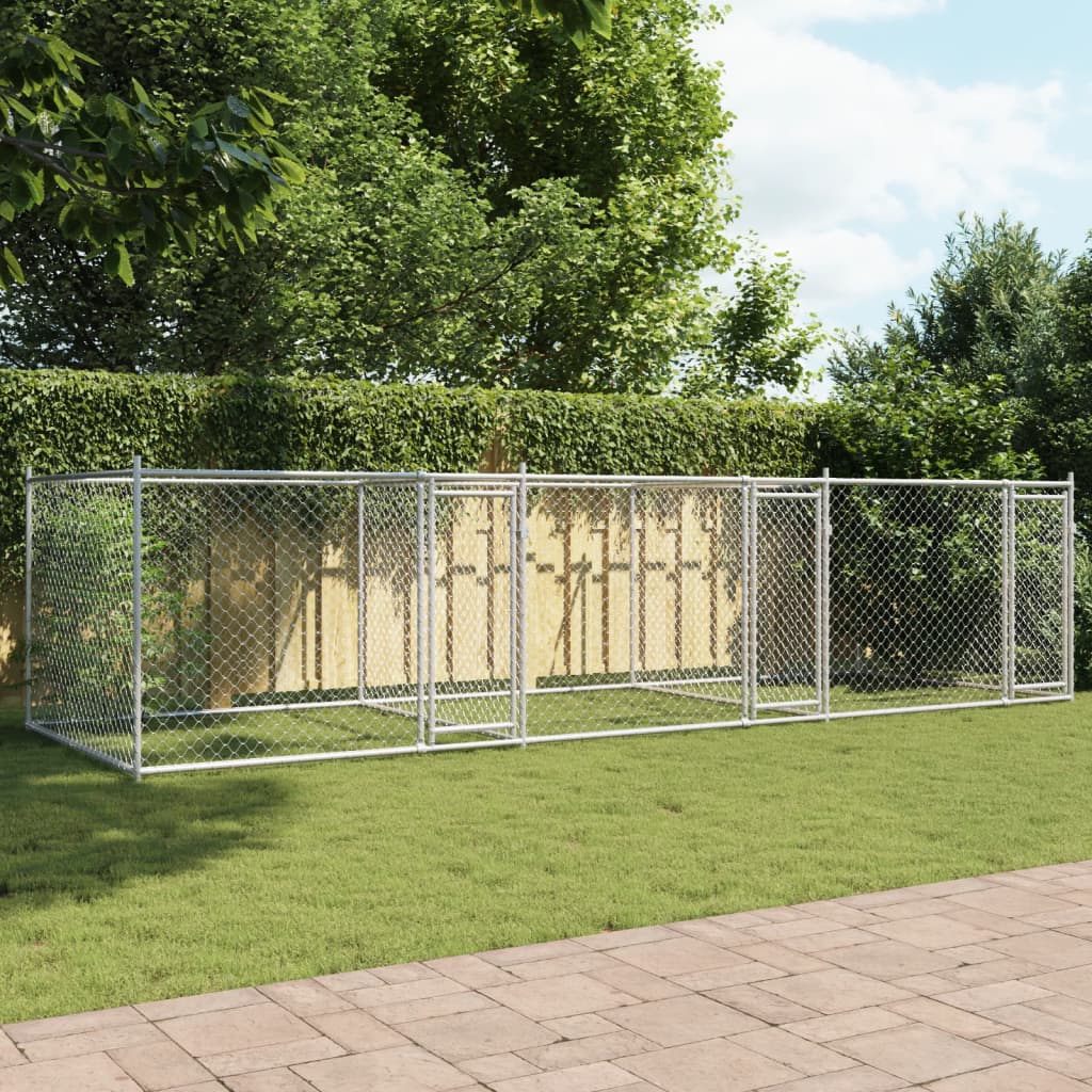 8721012273092_g_en_hd_1 vidaXL Dog Cage with Doors Grey 6x2x1.5 m Galvanised Steel - Image 3