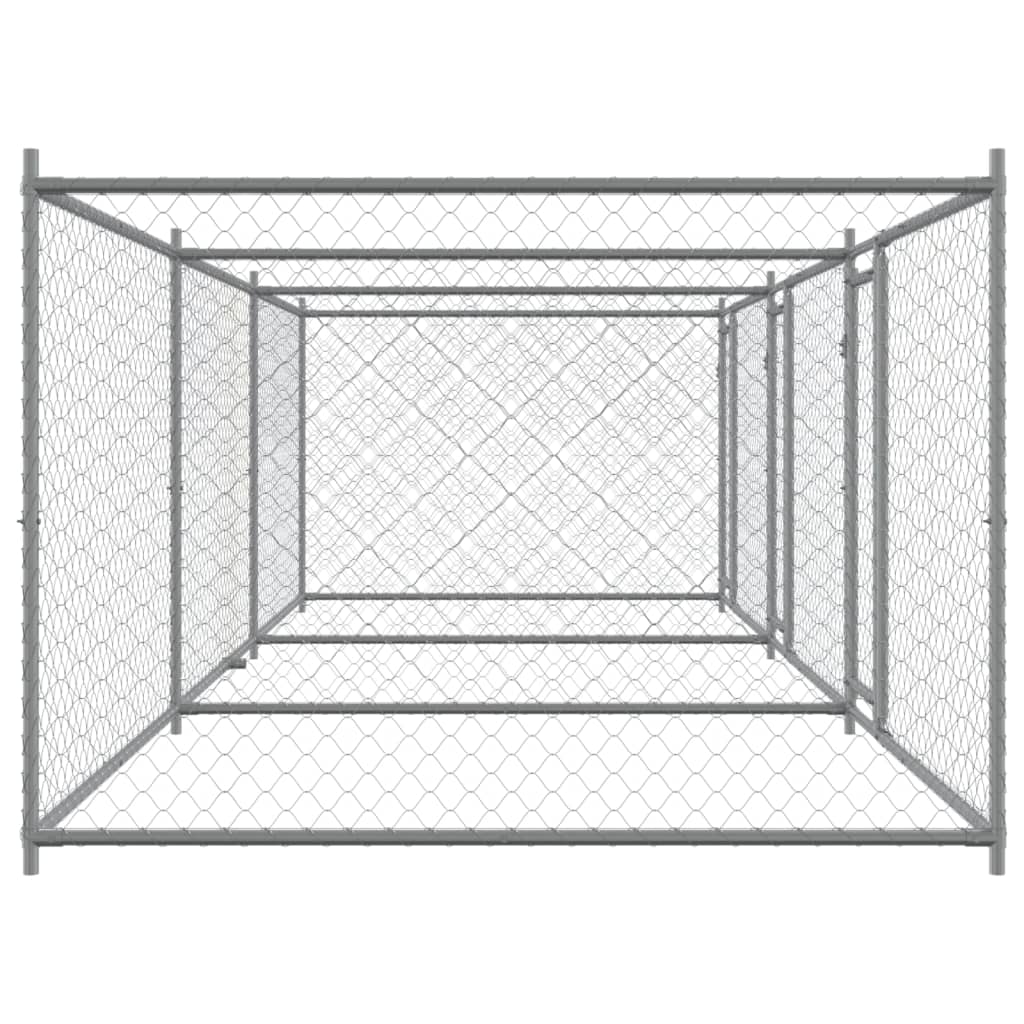 8721012273092_g_en_hd_3 vidaXL Dog Cage with Doors Grey 6x2x1.5 m Galvanised Steel - Image 5