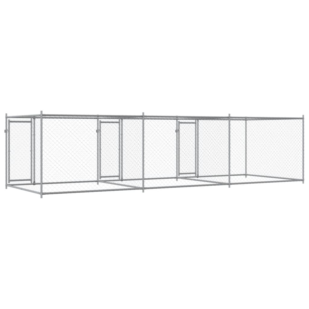 8721012273092_g_en_hd_4 vidaXL Dog Cage with Doors Grey 6x2x1.5 m Galvanised Steel - Image 6