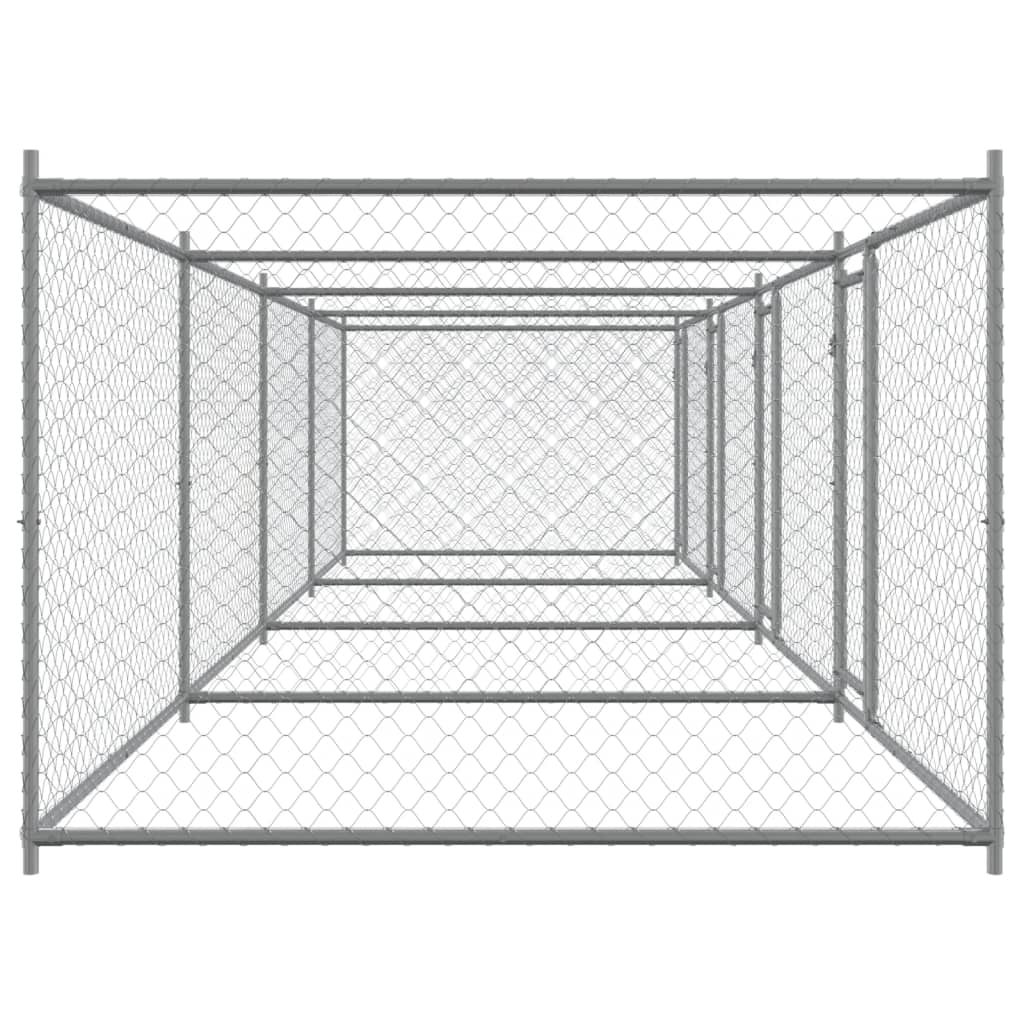 8721012273108_g_en_hd_3 vidaXL Dog Cage with Doors Grey 8x2x1.5 m Galvanised Steel - Image 5