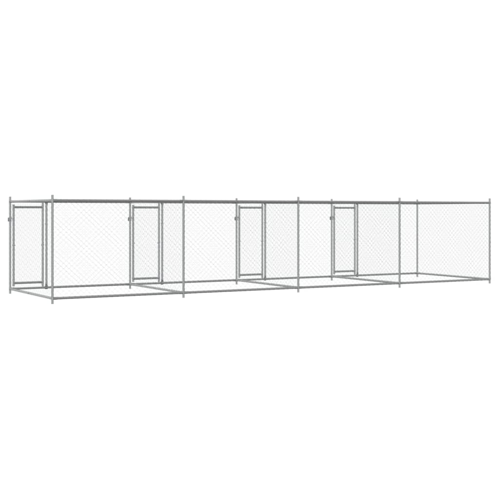 8721012273108_g_en_hd_4 vidaXL Dog Cage with Doors Grey 8x2x1.5 m Galvanised Steel - Image 6