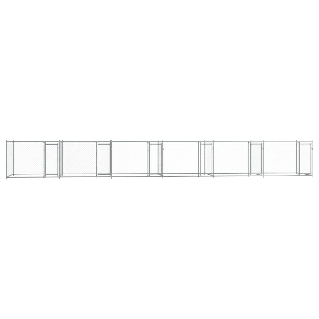 8721012273122_g_en_hd_2 vidaXL Dog Cage with Doors Grey 12x2x1.5 m Galvanised Steel - Image 4