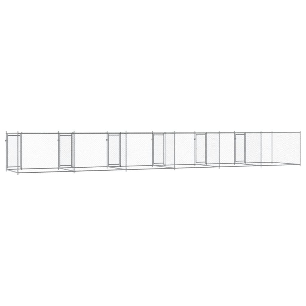 8721012273122_g_en_hd_4 vidaXL Dog Cage with Doors Grey 12x2x1.5 m Galvanised Steel - Image 6