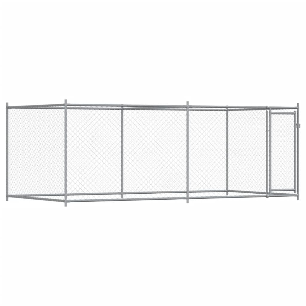 8721012273139_a_en_hd_1 vidaXL Dog Cage with Door Grey 4x2x1.5 m Galvanised Steel - Image 2