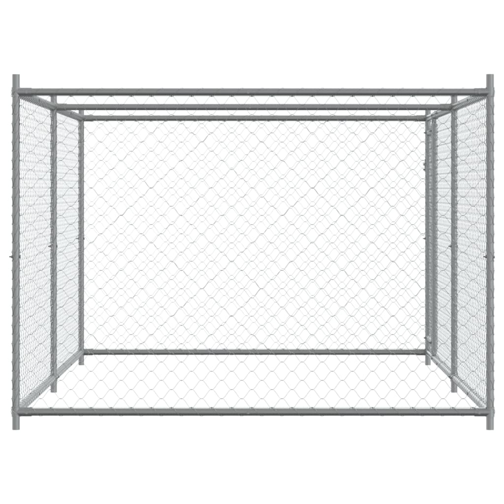 8721012273139_g_en_hd_3 vidaXL Dog Cage with Door Grey 4x2x1.5 m Galvanised Steel - Image 5
