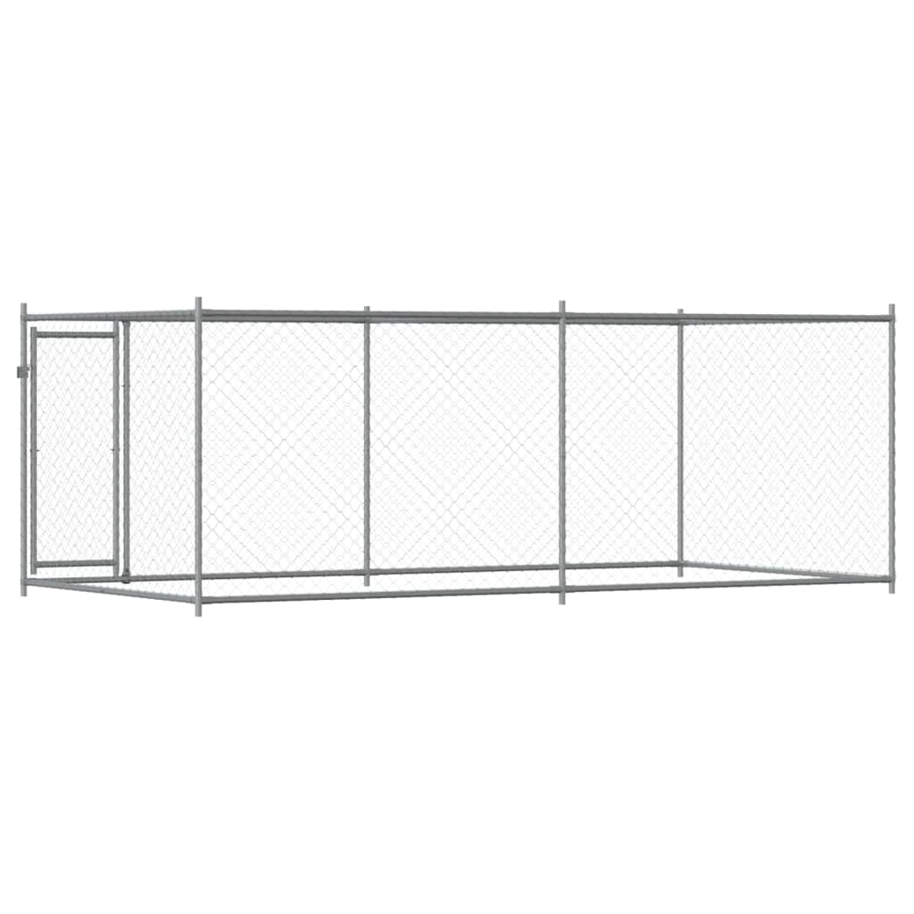 8721012273139_g_en_hd_4 vidaXL Dog Cage with Door Grey 4x2x1.5 m Galvanised Steel - Image 6