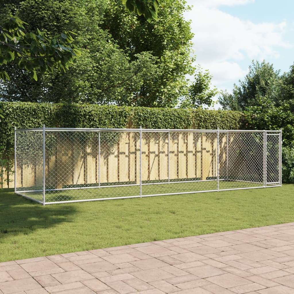 8721012273146_g_en_hd_1 vidaXL Dog Cage with Door Grey 6x2x1.5 m Galvanised Steel - Image 3