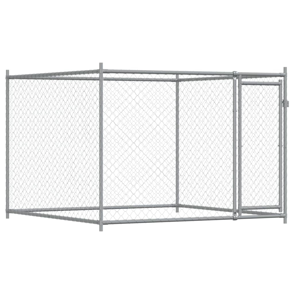8721012273153_g_en_hd_5 vidaXL Dog Cage with Door Grey 8x2x1.5 m Galvanised Steel - Image 7