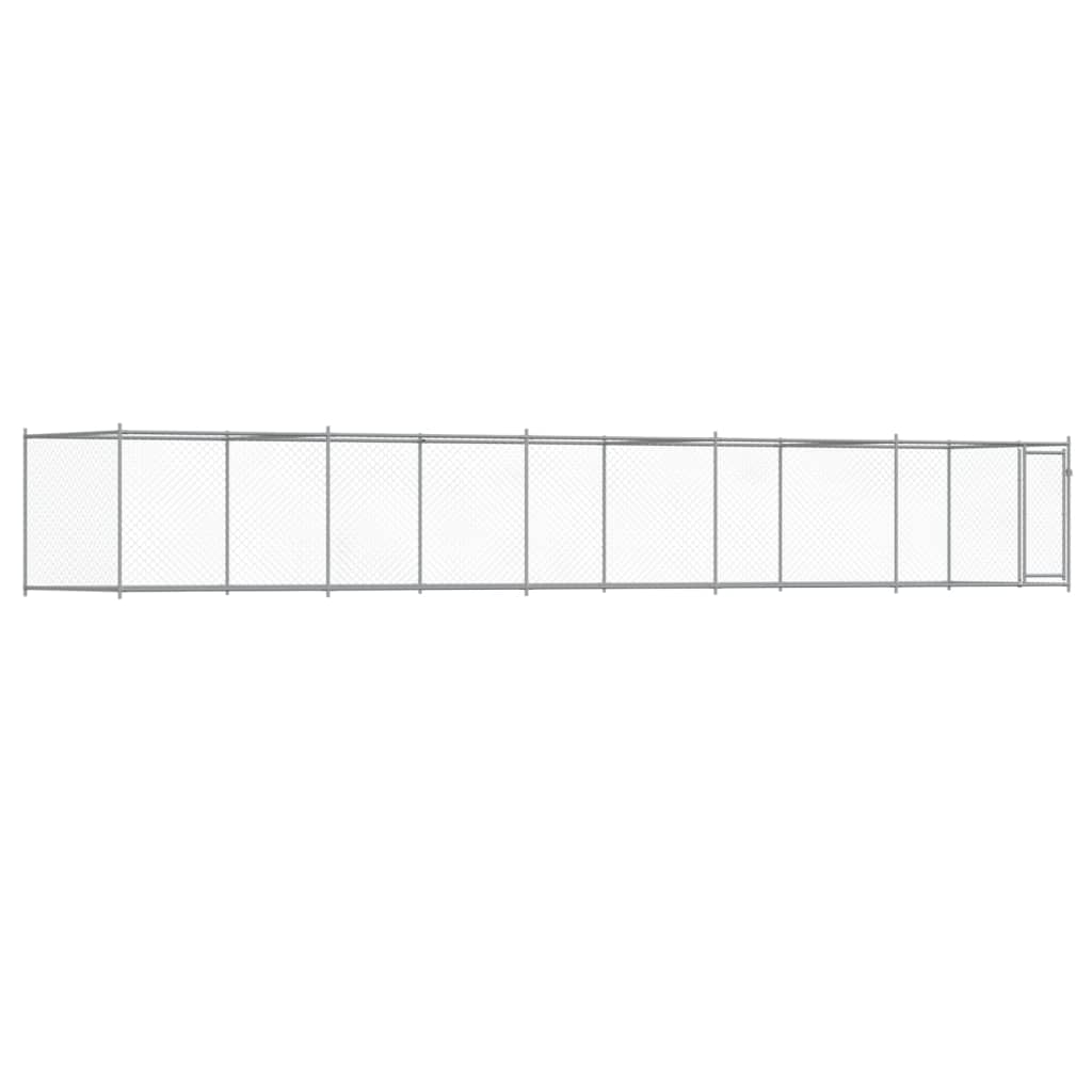 8721012273160_a_en_hd_1 vidaXL Dog Cage with Door Grey 10x2x1.5 m Galvanised Steel - Image 2