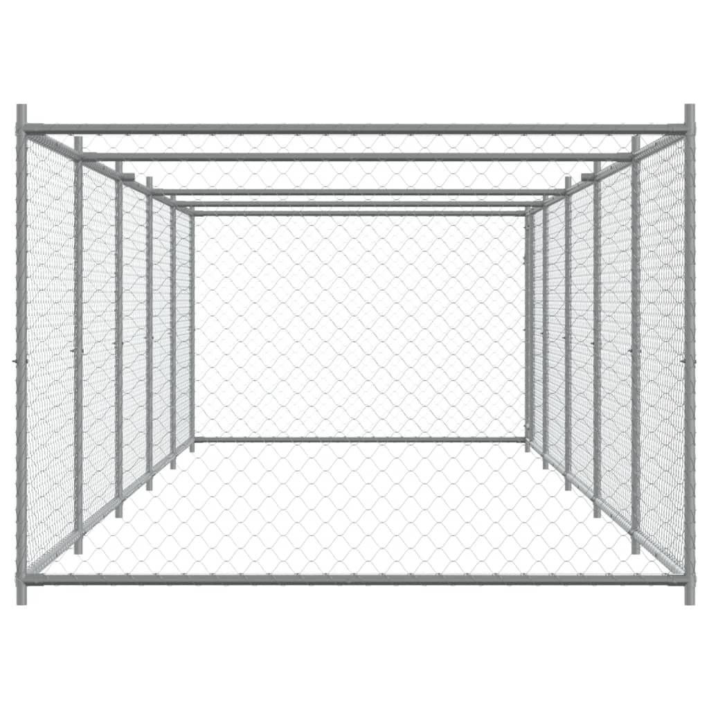 8721012273160_g_en_hd_3 vidaXL Dog Cage with Door Grey 10x2x1.5 m Galvanised Steel - Image 5