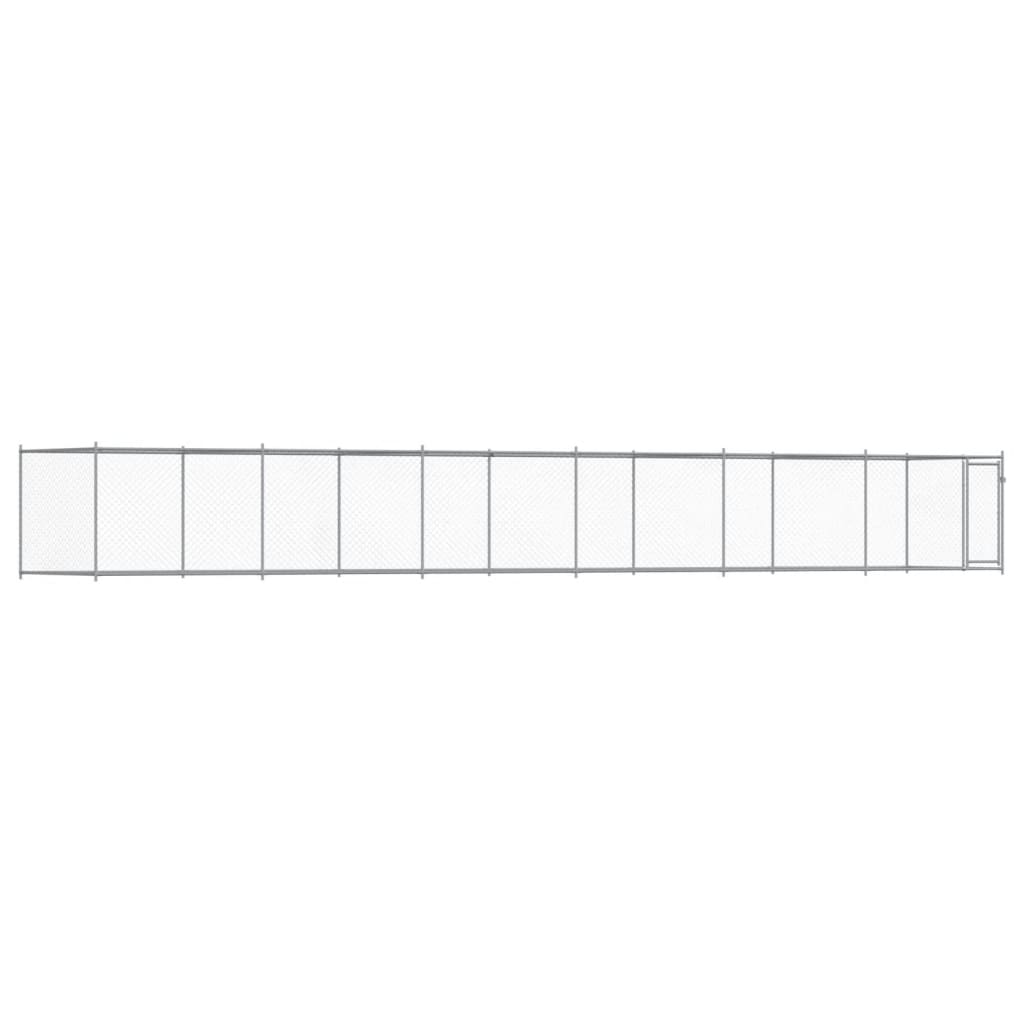 8721012273177_a_en_hd_1 vidaXL Dog Cage with Door Grey 12x2x1.5 m Galvanised Steel - Image 2