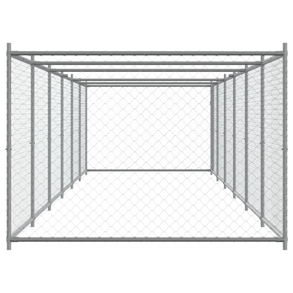 8721012273177_g_en_hd_3 vidaXL Dog Cage with Door Grey 12x2x1.5 m Galvanised Steel - Image 5