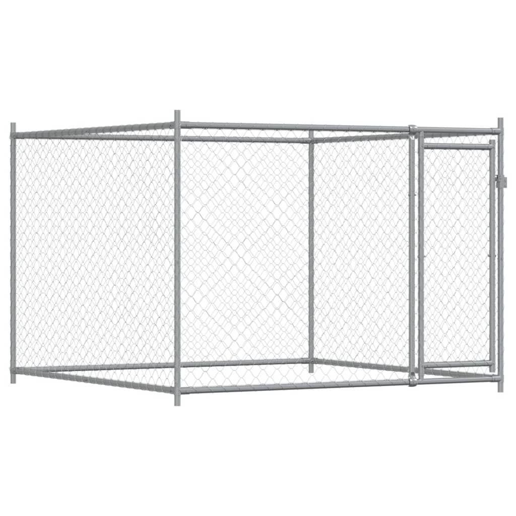 8721012273177_g_en_hd_5 vidaXL Dog Cage with Door Grey 12x2x1.5 m Galvanised Steel - Image 7