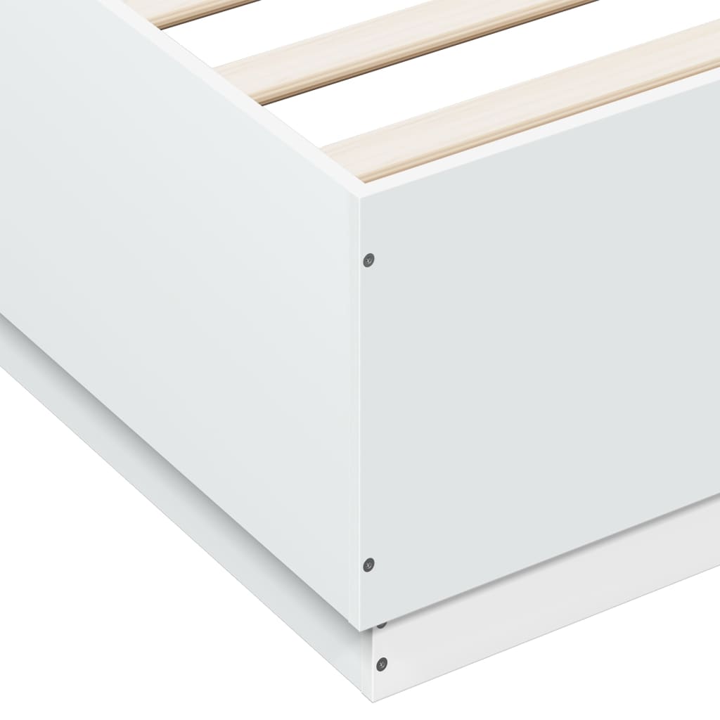 8721012273399_g_en_hd_7 vidaXL Bed Frame with LED without Mattress White 150x200 cm - Image 9