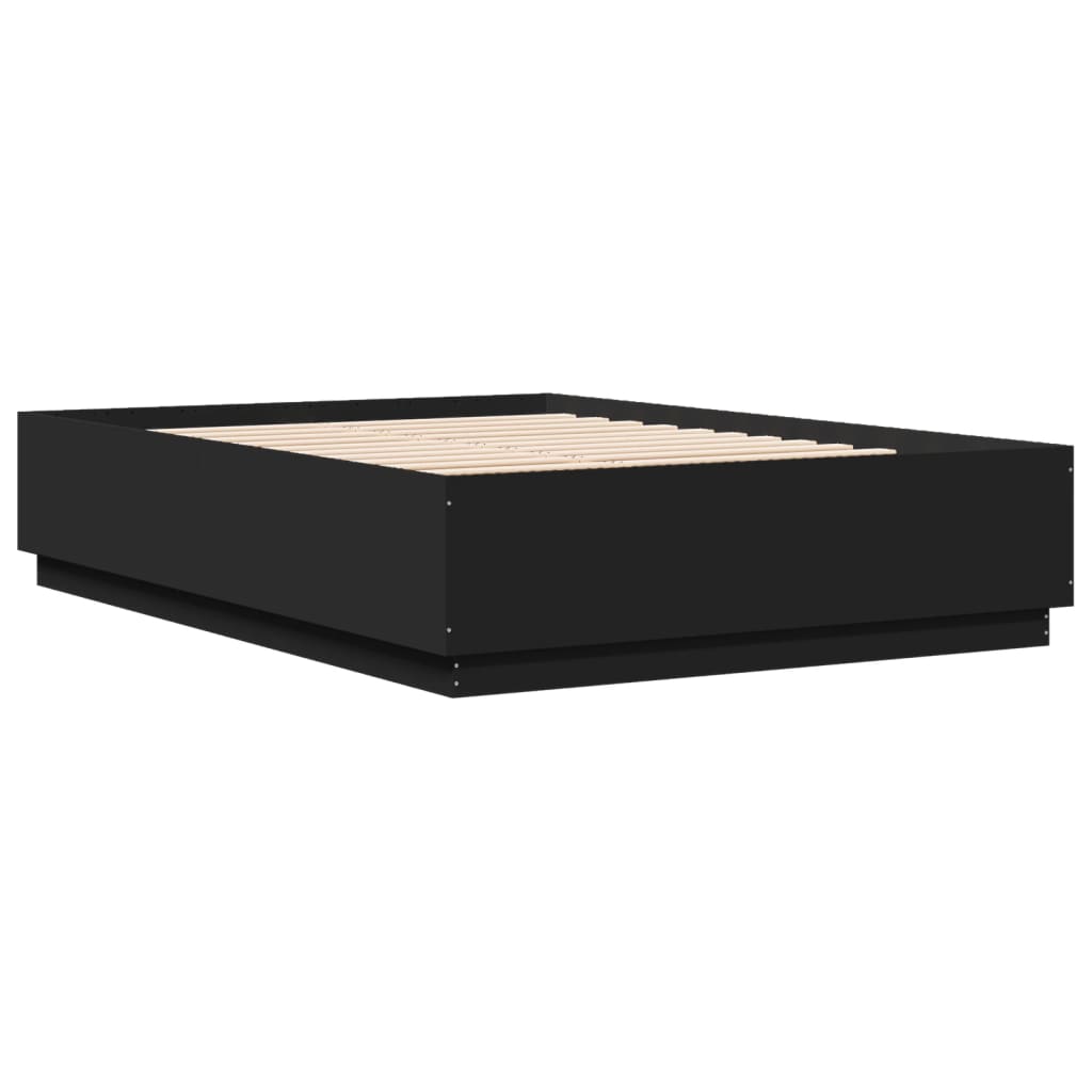 8721012273405_g_en_hd_5 vidaXL Bed Frame with LED without Mattress Black 150x200 cm - Image 6