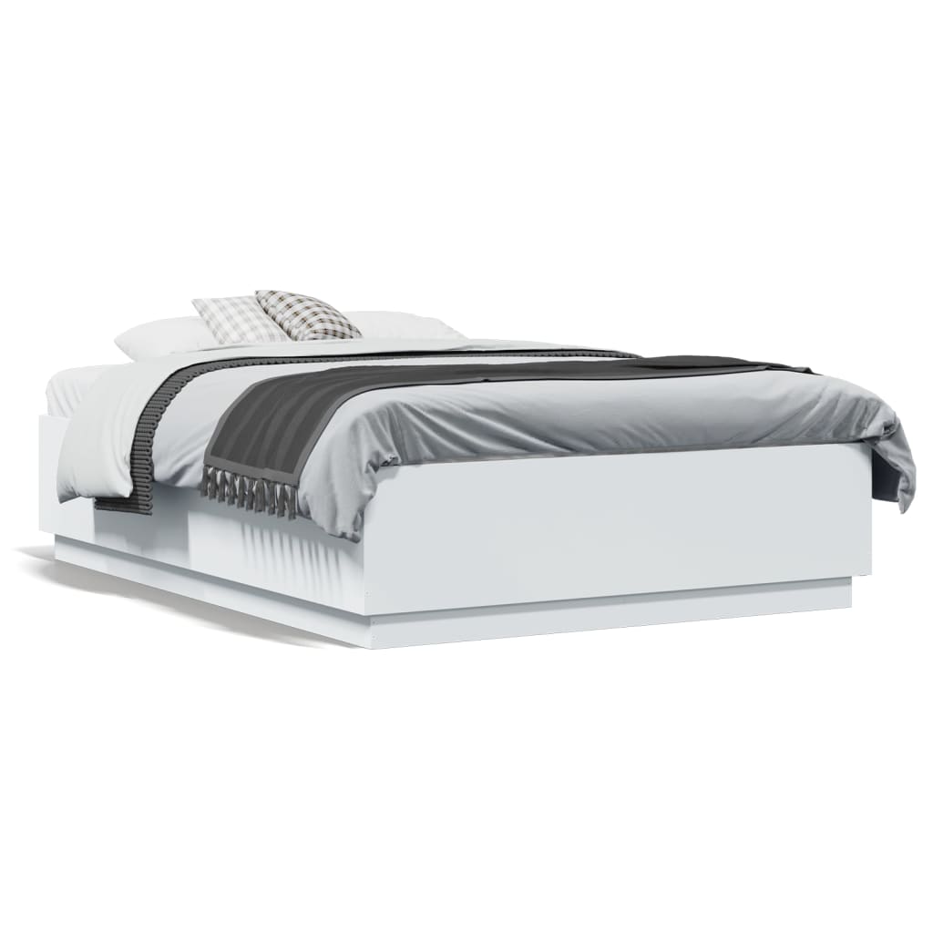 8721012273818_g_en_hd_3 vidaXL Bed Frame with LED without Mattress White 135x190 cm - Image 5