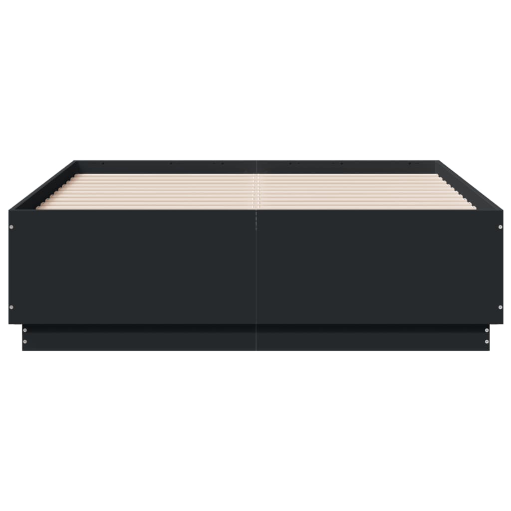 8721012273825_g_en_hd_4 vidaXL Bed Frame with LED without Mattress Black 135x190 cm - Image 6